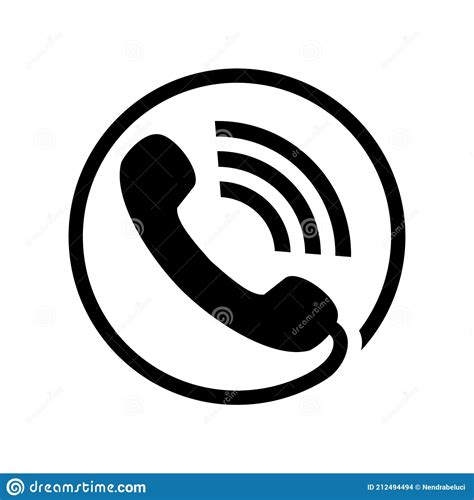 Vector Illustration Of A Telephone Receiver Icon Stock Vector