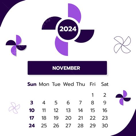 November 2024 Calendar Vector November 2024 Calendar November 2024