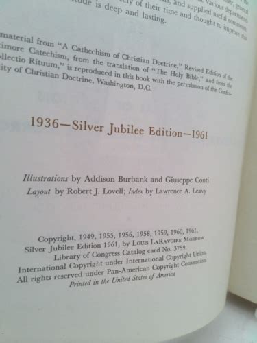 My Catholic Faith Silver Jubilee Edition By Louis Laravoire Morrow