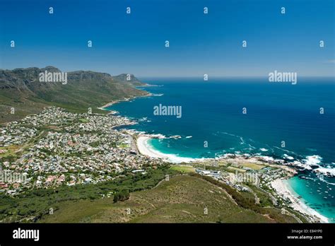 Cape Towns Atlantic Seaboard Showing The Twelve Apostles Mountains And