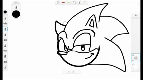 Como Dibujar A Sonic How To Draw Sonic Speed Drawing Edxu Youtube