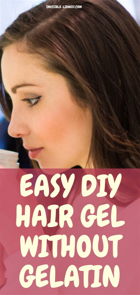 How To Make The Ultimate Homemade Hair Gel Without Gelatin Homemade Hair Gel Diy Hair Gel
