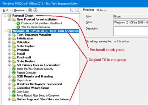 Sccm Deploy Sccm Task Sequence Reinstall User Warning