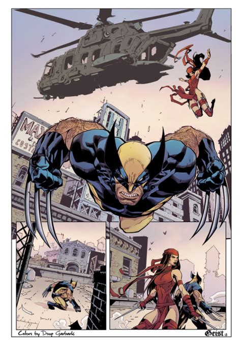 West Coast Avengers Wolverine And Elektra By Joe Madureira Art And