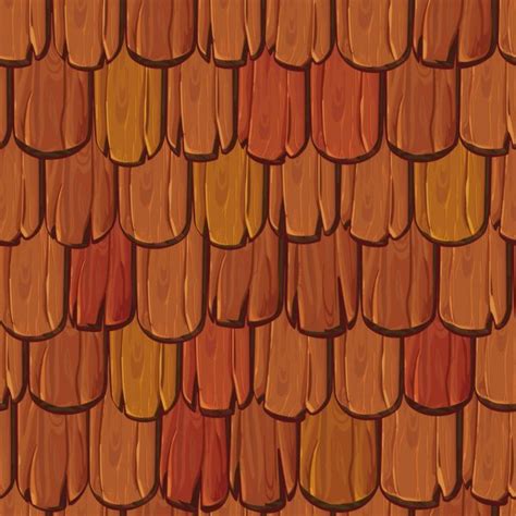 Wood Roof Tiles Stock Vector Image By ©senina3d 145120039