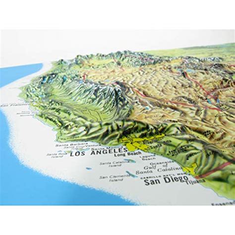 Us Raised Relief Topographical Map 3d Rand Mcnally Pricepulse
