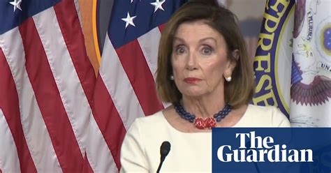 ‘this Is A Cover Up Nancy Pelosi On Trump Whistleblower Complaint Video Us News The Guardian