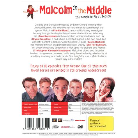 Malcolm In The Middle Season 1 Dvd Big W