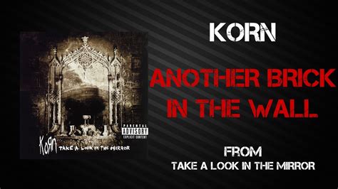 Korn Another Brick In The Wall Lyrics Video Youtube