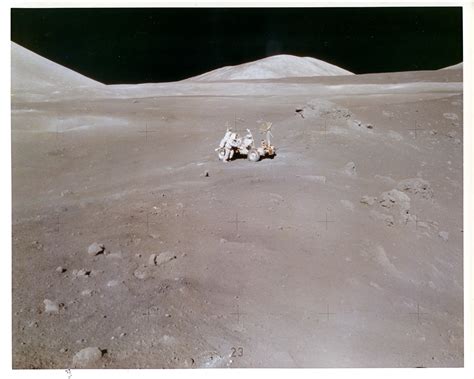 Apollo 17 Harrison Schmitt Working At The Lunar Rover As17 137 21011