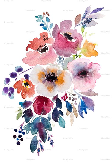 Watercolor Flower Borders Png