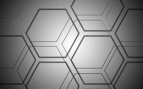 Graphic Design Hexagon Abstract Grey Wallpapers Hd Desktop And