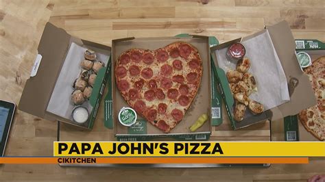 Papa John's Heart Shaped Pizza - YouTube