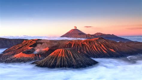 Sunrise Volcano Indonesia 5k Mount Bromo Sunset Hd Wallpaper