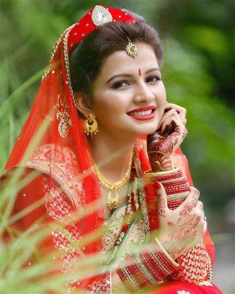 pretty nepali bride s wedding day look ⭐️bride indian bridal photos indian wedding
