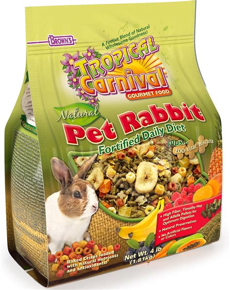 Fm Brown Tropical Carnival Natural Rabbit Food 4 Pound Package