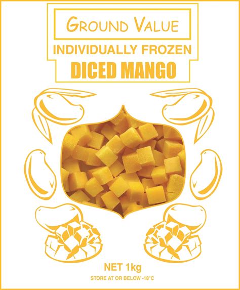 Linmick Distributors Frozen Diced Mango 1 Kg