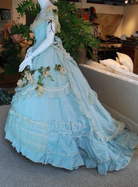 Buy ball gowns for women and get the best deals at the lowest prices on ebay! 1860 EXTRAVAGANT! ROBINS EGG BLUE SILK WEDDING GOWN WITH ...