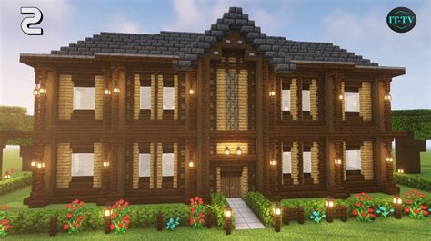 How To Build A Dark Oak Mansion In Minecraft 2 Youtube