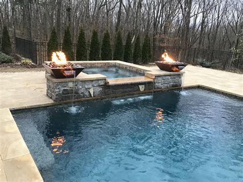 Fire Features Custom Swimming Pool Contractor