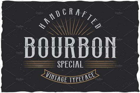 Bourbon Special Label Typeface ~ Display Fonts ~ Creative Market