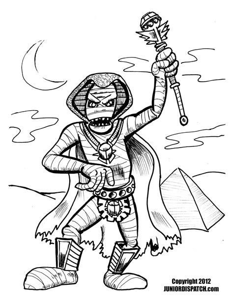 Here is a humorous egypt coloring page of an egyptian mummy. Mummy Coloring Page at GetColorings.com | Free printable ...
