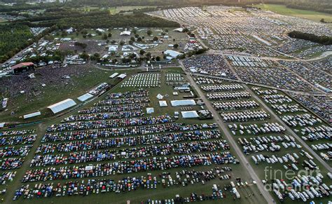 Bonnaroo Music Festival Aerial Photo Photograph By David Oppenheimer