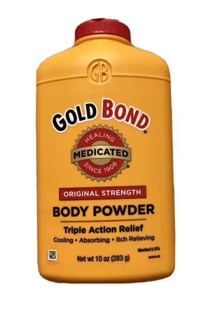 Gold Bond Body Powder Medicated Original Strength 10 Oz Bottle Sealed