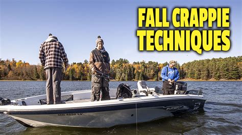 3 Techniques For Fall Crappies Northland Fishing Tackle