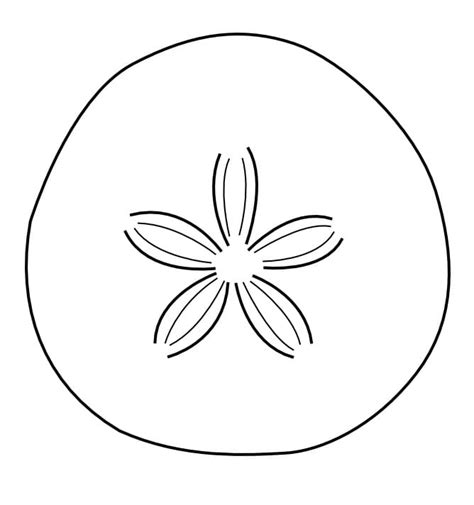 Sand Dollar Printable Coloring Pages Coloring Cool