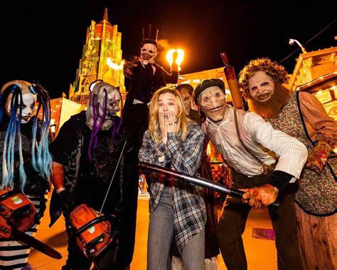 Celebs Celebrating Halloween At Haunted Houses And Theme Parks