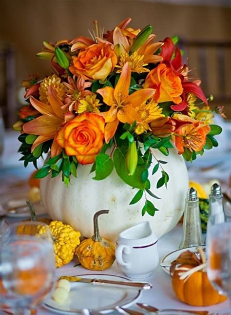 Fall Flowers In Pumpkin Vase Pictures Photos And Images For Facebook