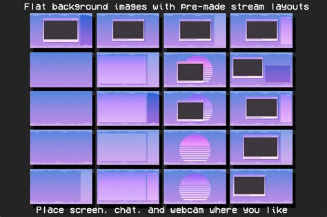 Vaporwave Purple Twitch Overlays Animated Stream Pack Etsy Ireland