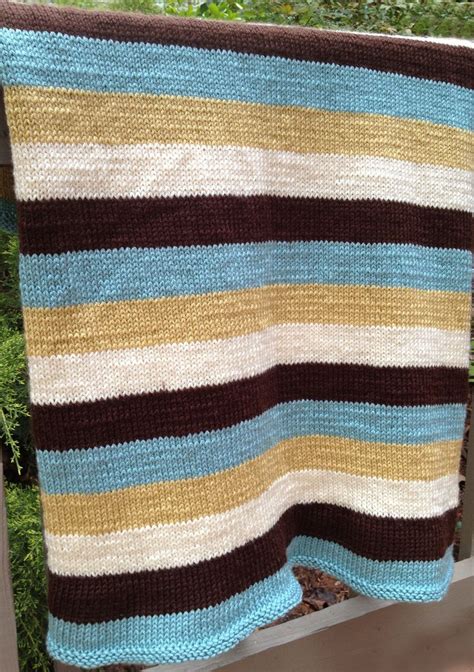 Striped Afghan Loom Knitting Blanket Loom Knitting Patterns