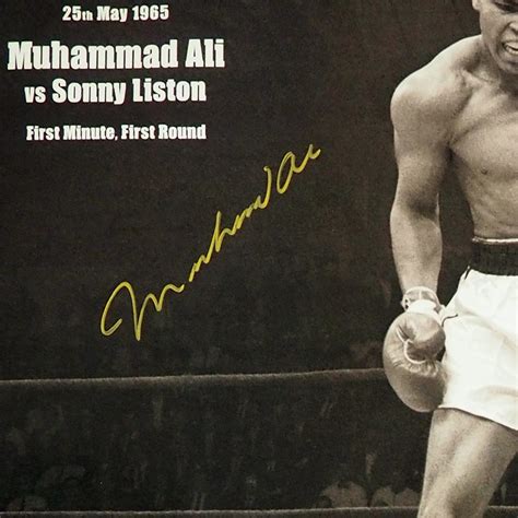 Muhammad Ali Signed Poster Custom Frame Signed Sports And Movie
