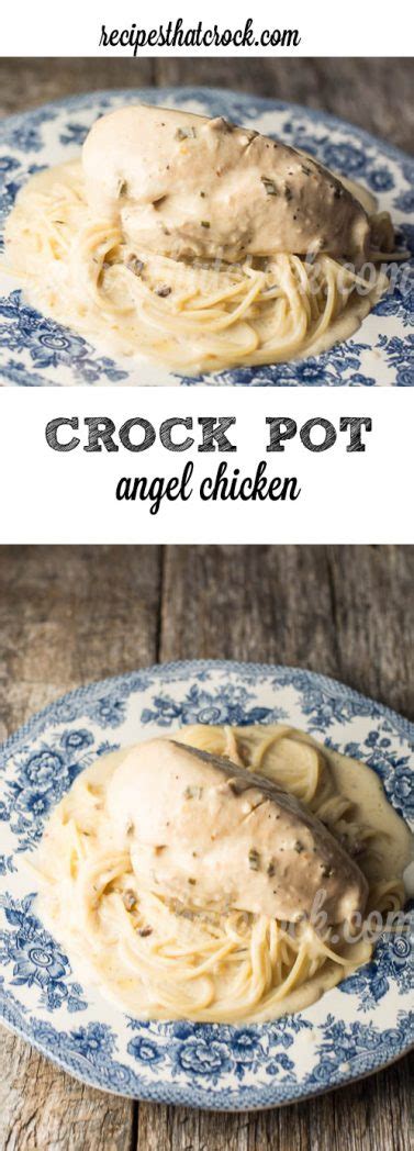 I found this recipe on a great site called crockin' girls. Crockpot Angel Chicken - Recipes That Crock!