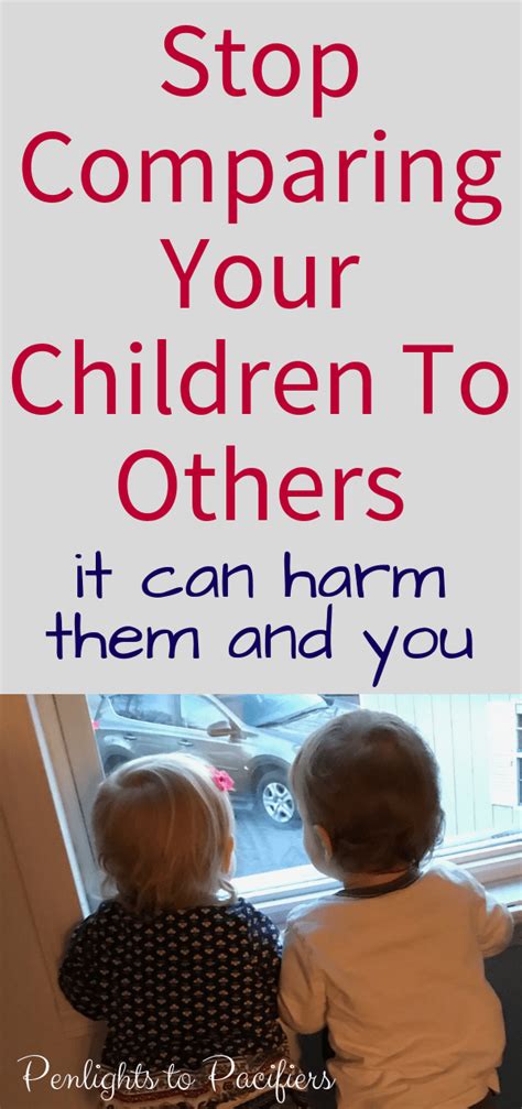 Stop Comparing Your Kids To Other Kids Kids Behavior Good Parenting