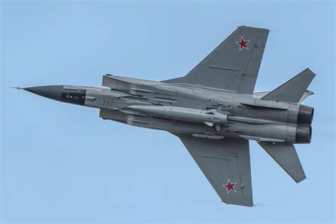 In Order To Avoid Uav Attacks Russian Mig 31k Jets Equipped With