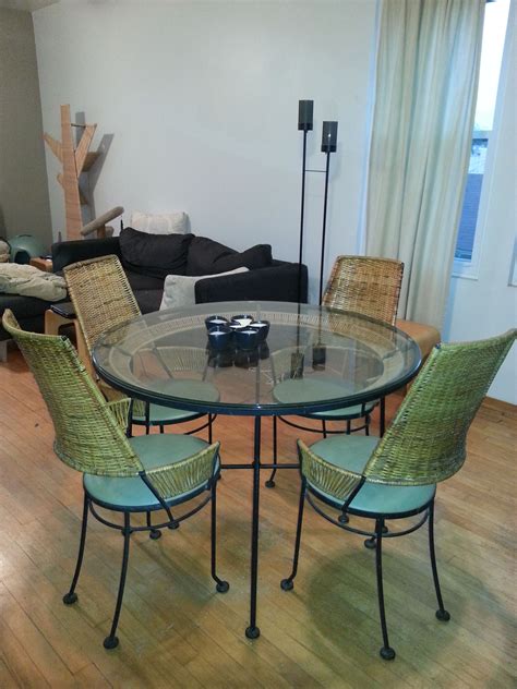 Qr code link to this post. Tempestini for Salterini mid century wrought iron dinette | Dinette, Home decor, Dining table