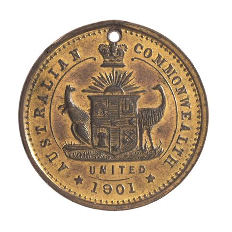 Medal Federation Of Australian Commonwealth Victoria Australia 1901