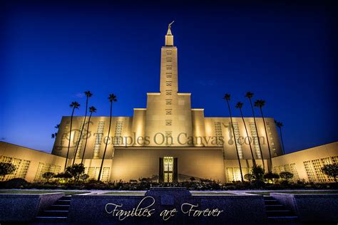 Los Angeles Ca Lds Temple Art Lds Temples On Canvas Lds Temple
