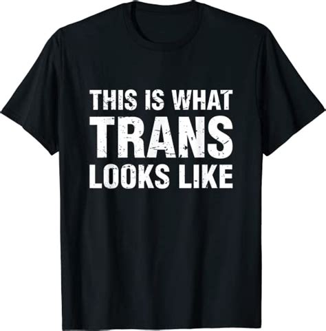 This Is What Trans Looks Like Transgender Lgbt Pride Shirt Amazon Co