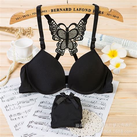 Mozhini Three Quarters34 Cup Underwire Bow Solid Sexy Bra And Brief Sets Brief Sets Luxury Sexy