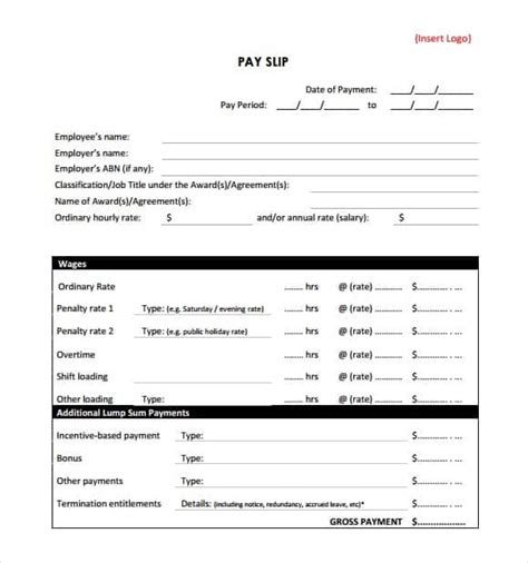 The slip templates are mainly used for salary payments. 10+ Payslip Templates - Word Excel PDF Formats