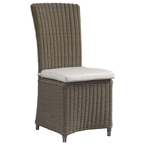 White millana 8 seater white wicker outdoor dining setting. Outdoor Nico Dining Chair - White Cushion, All-Weather ...