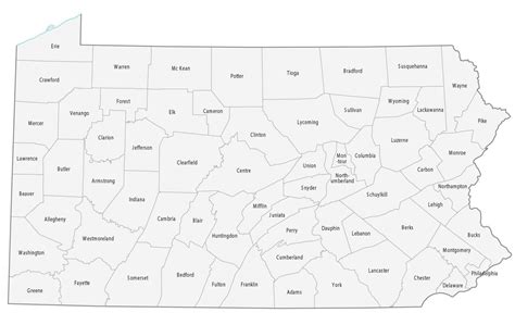 Pennsylvania County Map Gis Geography