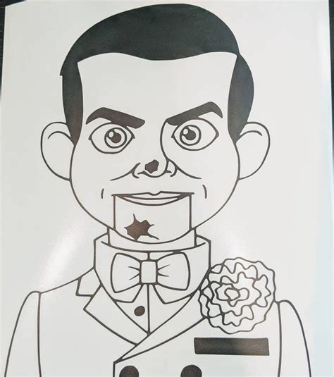 Goosebumps Slappy Dummy Coloring Page