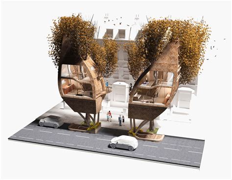 Street Tree Pods A Creative Proposal To Add More Housing To London