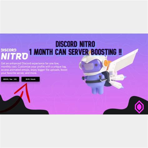 Discord Nitro 1 Month Can Server Boosting Andere