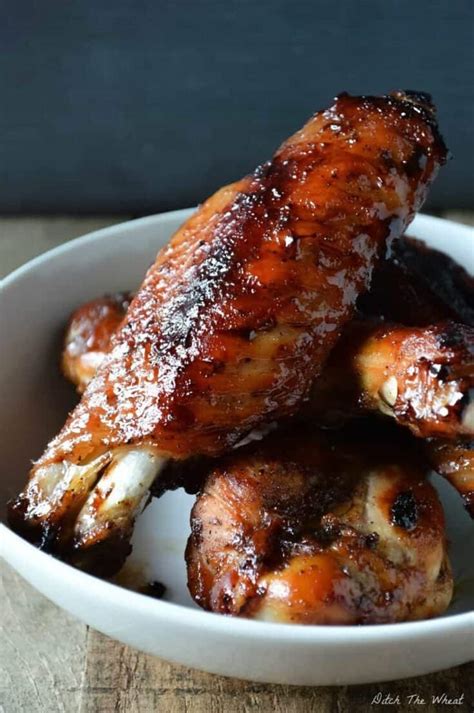 Teriyaki chicken wings are the best flavor of grilled chicken wings for kids and adults alike, give your wing night cookout a sweet & savory kick with this quick and easy dinner recipe. Teriyaki Turkey Wings - Ditch the Wheat